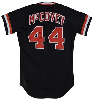 1980 Willie McCovey Game Used & Photo Matched San Francisco Giants Black Alternate Jersey Final Season (Elite Sports PM)